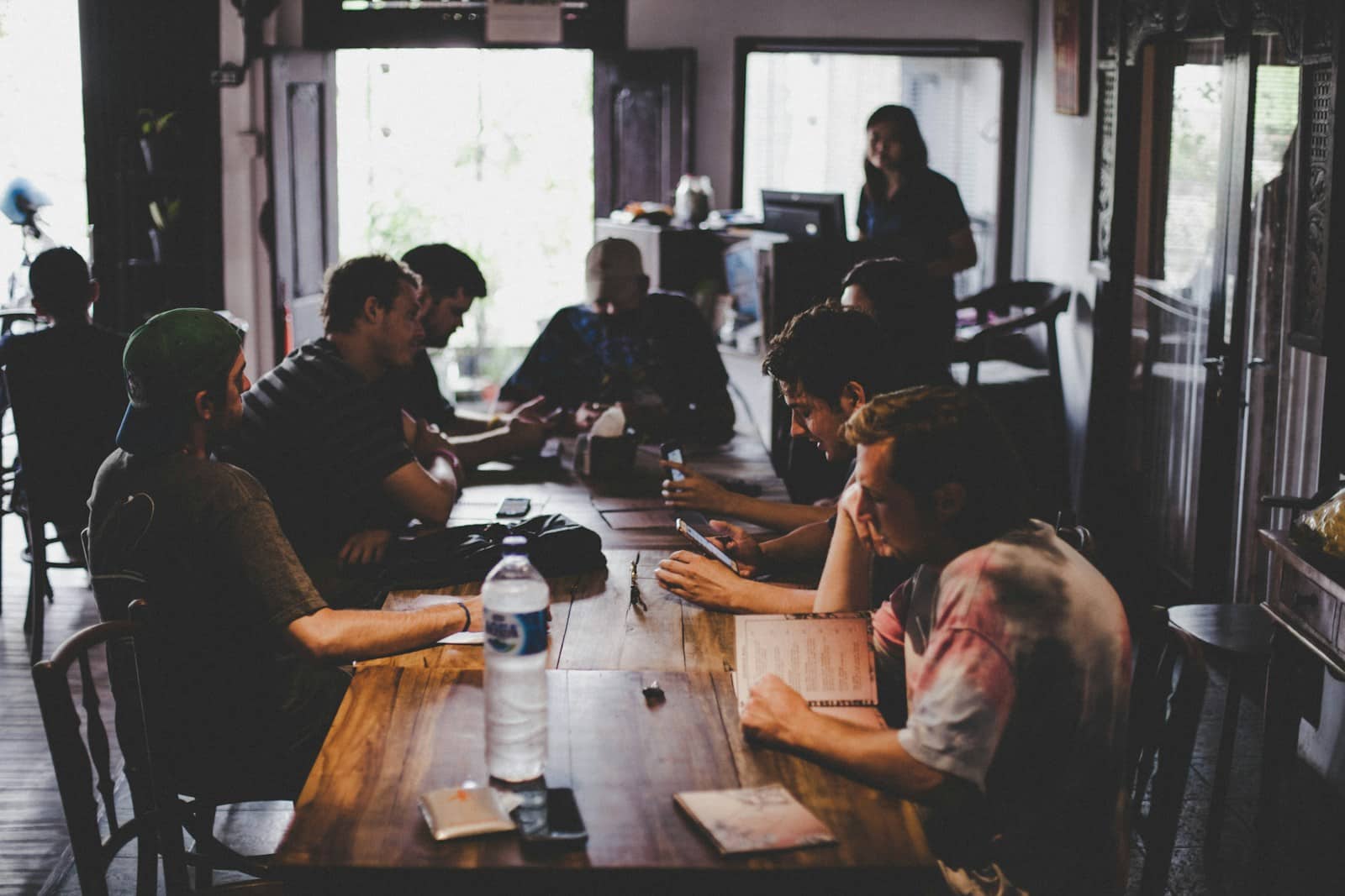 people sitting at the table